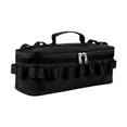 thumbnail image 1 of Bolsa organizadora para guardar utensilios de cocina y vajilla para acampar, herramientas multiusos para exteriores. Negro, 1 of 9