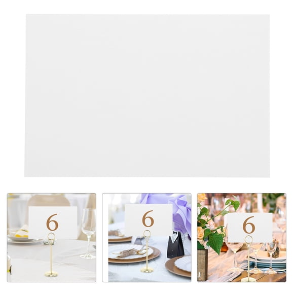 BESTYASH 25Pcs Blank White Cardstock Sheets for DIY Art Printable Table Number Signs