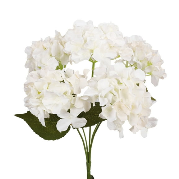Visland 5 Heads Hydrangea Beautiful Artificial Flower Bunch Bouquet Home Wedding Decor