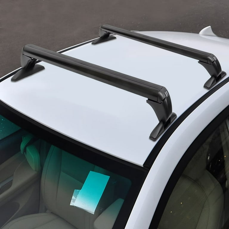OUKANING Roof Rack Bar,Adjustable Window Frame Universal Car Top Luggage  Rack Cross Bar Carrier