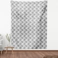 thumbnail image 4 of Ambesonne Circle Pattern Fabric by the Yard Upholstery, Futuristic Rounds, 1 Yard, Pale Taupe Grey, 4 of 5