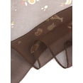 thumbnail image 4 of INSPIRAR CHIC Bufanda de Mujer Chiffon Protector Solar Traje de Baño Larga Chal Floral Envolturas Café, 4 of 6