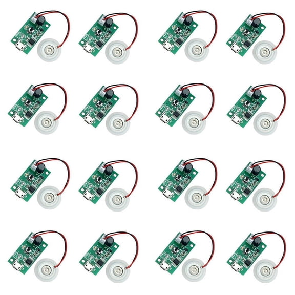 16Pcs 20MM Ultrasonic Mist Maker Fogger Atomizer Transducer Atomizer Film Plate Accessories Humidifier Rubber Gasket