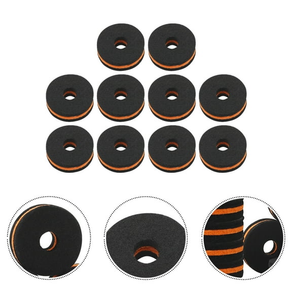 STRANDCHIC 10Pcs Drum Set Felt Pads Premium Felt Material Universal Size for Drum Kit Supplies