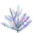 thumbnail image 6 of Vickerman  7.5 ft. x 30 in. Green Frosted Tacoma Fraser Fir Pencil Artificial Pre-Lit Christmas Tree with 700 LED Color Changing - 3 mm, 6 of 11