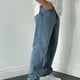 thumbnail image 5 of Pantalones largos para hombre, casuales, de mezclilla, de algodón, rectos, rotos, con agujeros, pantalones largos, pantalones para hombre, 5 of 8