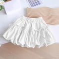 thumbnail image 4 of QTBIUQ Girls Bubble Skirt with Built-In Shorts Cute Bow Princess Elastic Waist Summer Casual Party Skirt, 4 of 8
