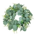 15 Inch Green Floral Spring Decorations Wreath Decoration Spring Summer