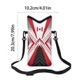thumbnail image 3 of Mini Football Drawstring Bag Sports Sackpack for Soccer Games | Lightweight Nylon Shoulder Bag for Matches | Compact Carryall for Smartphone Keys Card At Stadiums Events, 3 of 6