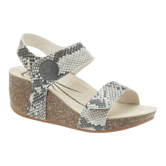 ABEO Una Neutral - Wedge Sandals in Animal Print