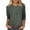 Army Green-Shirts, variant on Jsaierl Tops for Women 3/4 Sleeve Plus Size Round Neck Shirts Cute Graphic Ladies Blouses Workout Cotton T-shirts Top S-3XL