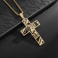 thumbnail image 5 of RYUJNDK Catholic Crucifix Charm Necklace Adjustable Length Neckchain Faith Symbol Pendant Clavicle Chain for Men and Women, 5 of 13