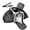 Pink, variant on Black Double Expandable Soft-sided Pet Carrier For Small Dogs Cats Under 15 Lbs