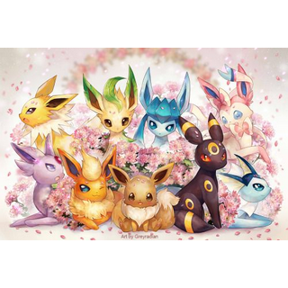 Pokemon With Friends- Diamond Painting Kit - 70x90cm / Square