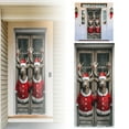 thumbnail image 2 of Cubierta decorativa para puerta con muñeco de nieve navideño Tapiz decorativo Cortina para puerta de fiesta navideña Tapiz Cubierta para puerta Decoración para fiesta navideña, 2 of 7