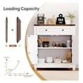 thumbnail image 5 of 30" Coffee Bar Station, Kitchen Sideboard Buffet Cabinet with a Drawer and Adjustable Shelf, Modern Farmhouse Storage Cabinet for Kitchen, Living Room, Entryway, White, 5 of 7