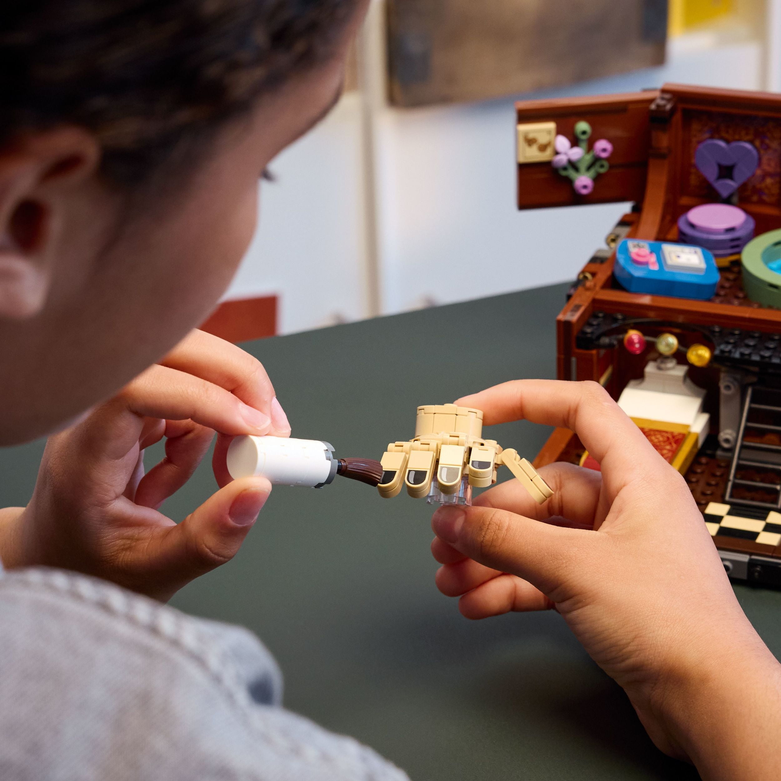 LEGO Wednesday Thing’s Apartment Building Toy - Transforming Trunk Playset W/ Poseable Thing & Enid Sinclair Minidoll - Wednesday Merch for Girls & Boys, Ages 10+ - Gift Idea for Birthdays - 76785