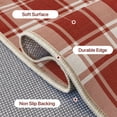 thumbnail image 3 of DEORAB Outdoor Door Mat 3'x 5' Welcome Mat Chenille Three-Layer Material Imitation Silicone Spot Molding Washable Carpet Front Door Mat Entryway Patio Red & White, 3 of 7
