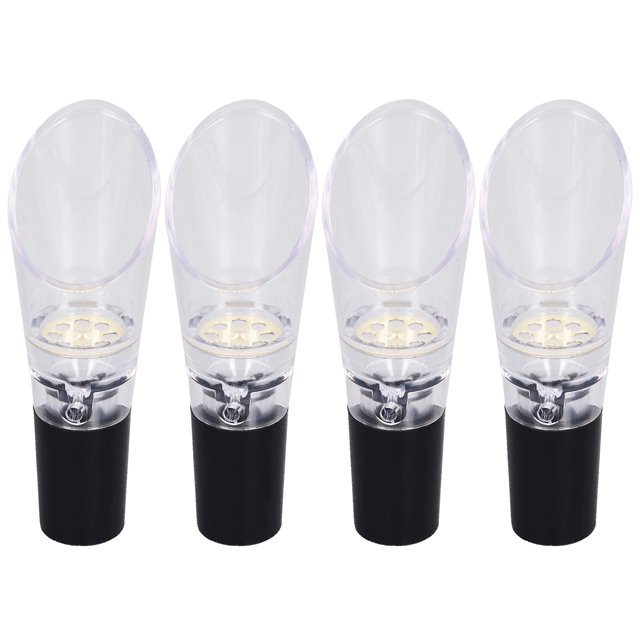 Nimomo 4 pièces aérateur de vin verseur PC aérateur de vin écologique décanteur Bec Accessoires de Barre pour la fête de ménage(Or)