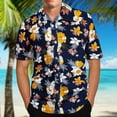 thumbnail image 2 of ZCFZJW Aloha Hawaiian Shirts for Men Funny Tropical Printed Beach Holiday Shirt Big and Tall Casual Short Sleeve Button-Down Shirts Yellow XXXXXL, 2 of 7