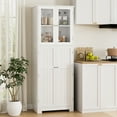 Homfa 67'' Farmhouse Kitchen Pantry Tall Storage with