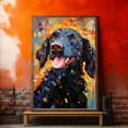 thumbnail image 2 of Curly Coated Retriever Dog Starry Night Van Gogh Wall Art Canvas for Living Room Oil Painting Artwork Landscape Canvas Artwok for Living Room Bedroom Home Decorations Wall Decor Large, 2 of 4