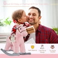 thumbnail image 6 of 25.5" Pink Plush Rocking Horse with Sounds, Soft Ride-On Rocker Toy for Toddlers 36+ Months, 6 of 10