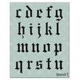 thumbnail image 4 of Plantillas De Letras Stencil1 De 2.0 In – Letras Y Números De Caligrafía Inglesa Antigua – Alfabeto En Mayúsculas Y Minúsculas De Mylar Para Pintar A Mano, Dibujar Y Cortar – Perfecto Para Letras En V, 4 of 5