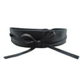 thumbnail image 2 of Naierhg Waist Belt Firm Soft Faux Leather Self Tie Wide Waist Band for Women, 2 of 8