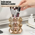thumbnail image 5 of WNFJR Glass Makeup Brush Holder, Cosmetic Brush Storage Organizer Holder, Storage Pot Cup for Vanity, Office, Home Decor, 5 of 6