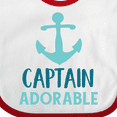 thumbnail image 4 of Inktastic Captain Adorable, Boat Anchor, Sailor, Sailing Boys Baby Bib, 4 of 4