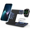 thumbnail image 1 of Cargador Inal&aacute;mbrico,3in1 Qi Estaci&oacute;n Cargador 15W,Cargador Inductiva Wireless con Cable USB C compatible para Celulares Soporta Carga Inal&aacute;mbrica,Watch Series,Aud&amp, 1 of 6