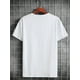 thumbnail image 2 of Men's Short Sleeve Crew Neck Casual Sports T-Shirt - Polyester Letter & Animal Print Summer Outdoor Top, 2 of 6