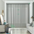 thumbnail image 1 of Yoolax Motorized Vertical Blinds Remote Control Wifi Automatic Window Blind Light Control Blackout Electric Vertical Blinds(Blackout Light Grey,90"W x 72"H), 1 of 7