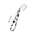 thumbnail image 5 of SIEYIO Fashion Women Beaded Lanyard Heart Bear Dice-Shape Beaded Cell-Phone Lanyard Wrist Strap Mobile Phone Chain String, 5 of 16