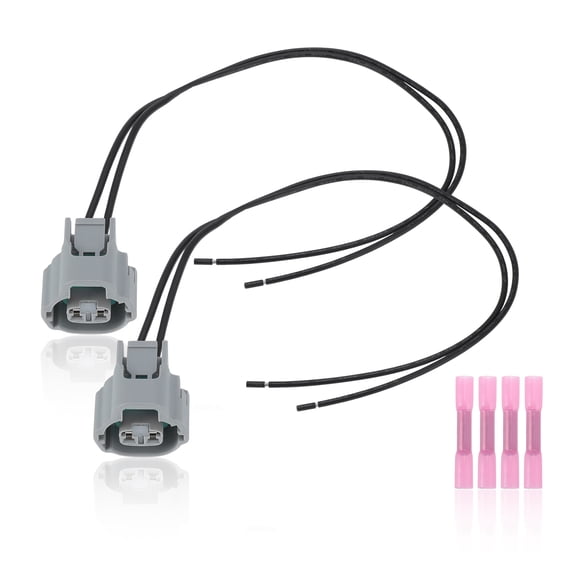 Unique Bargains 2pcs Side Marker Light Pigtail Connector for Honda Civic 2016-2021 Turn Signal Wiring with Heat Shrink Tubes