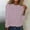 Light Pink, variant on Floleo Womens Long Sleeve Shirts Fashion Women Shirt Casual Crew Neck Loose Tunic T-Shirt Blouse Stripe Tees