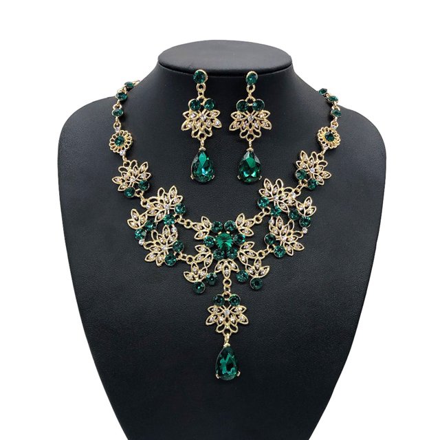 Milisten 1Jgo Collar Y Aretes En Para Y Eventos Con Acabado