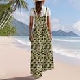 thumbnail image 5 of Horkkom Wide Leg Jumpsuits for Women Loose Floral Print Sleeveless Jumpsuits Comfy Baggy Button Rompers with Pockets, Gifts for Women L, 5 of 7