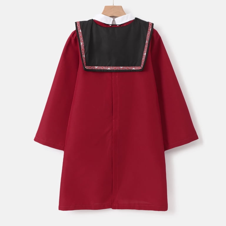 primary graduation dresses MKHSQHDG Kids Graduation Dress Graduation Gown Outfit for Boys Kids Toddler  Doctor Robe Set Kindergarten Photo Formal Wear School Attire Midi Graduation  Dresses 8-9 Years