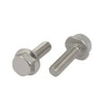 thumbnail image 2 of Unique Bargains M6x20mm Thread 304 Stainless Steel Hex Head Serrated Flange Screw Bolt 8pcs, 2 of 3