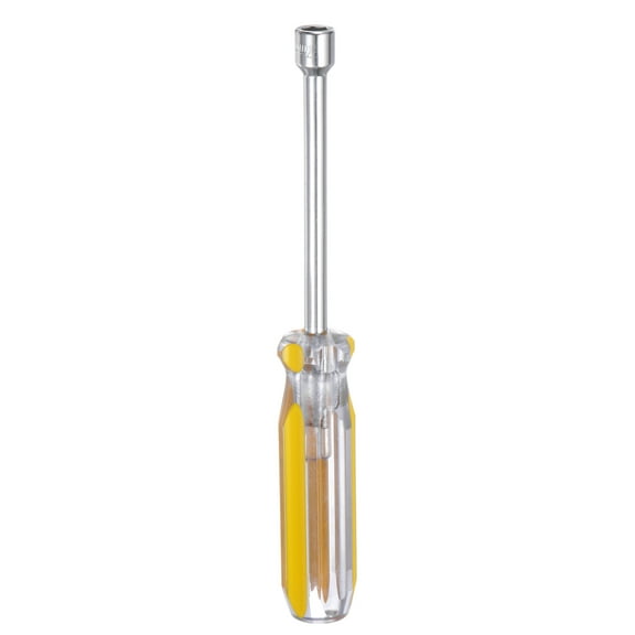 Uxcell Metric Nut Driver 7mm CR-V Non-Magnetic Tip Hollow Shafts Hex Socket Screwdriver with Anti-Slip Handle