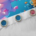 thumbnail image 4 of Feelyou Cute Ocean Axolotl Black Out Curtains for Child, Cartoon Dreamy Animal Curtains Pack of 2 (42x63 Each), Fairy Tale Animal Bedroom Curtains, Window Curtains Home Decor, 4 of 6