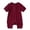 Red, variant on Ticikt Baby Boys Girls Romper Short Sleeve Solid Jumpsuit Cotton Blend Fashion Design Stylish and Attractive for Daily Wear,Color:Pink
