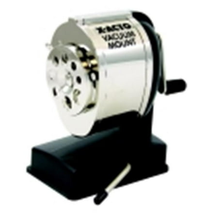 Boston Pencil Sharpener - Boston Portable Vacuum Mount Pencil Sharpener, Silver & Black