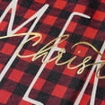 thumbnail image 4 of mubwai Christmas Buffalo Plaid Gold Placemats 12x18 Inch Set of 4 Xmas Winter Holiday Place Mats for Home Party Kitchen Dining Table Decorations, 4 of 5