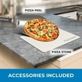 thumbnail image 6 of Kenmore Outdoor/Indoor Electric Pizza Oven – Cooks 13” Pizza In Minutes | 850°F For Wood Fired Taste | Weather-Resistant Portable Countertop Oven | 5 Presets | Pizza Stone & Peel | Stainless Steel, 6 of 9