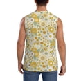 thumbnail image 4 of Daiia Cute Sunflower Printed Men's Tank Tops,Casual Soft Sleeveless Gym Muscle Shirts Bodybuilding Tee-Small, 4 of 8