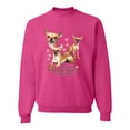 thumbnail image 2 of Wild Bobby, If It's Not a Chihuahua It's Just a Dog Gift, Unisex Crewneck Graphic Sweatshirt, Fuschia, Medium, 2 of 4