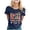 Navy, variant on T Shirts For Women Letter Print Short Sleeved First Day Of School Short Sleeved Teacher Back To School Shirts Beach Outfits